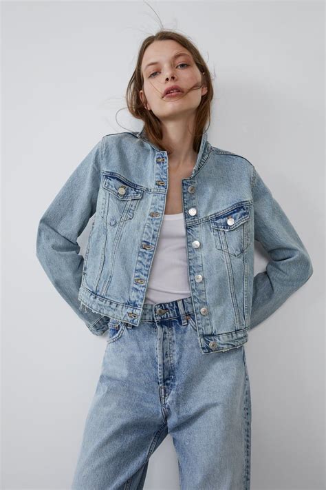 jaqueta jeans feminina zara-1